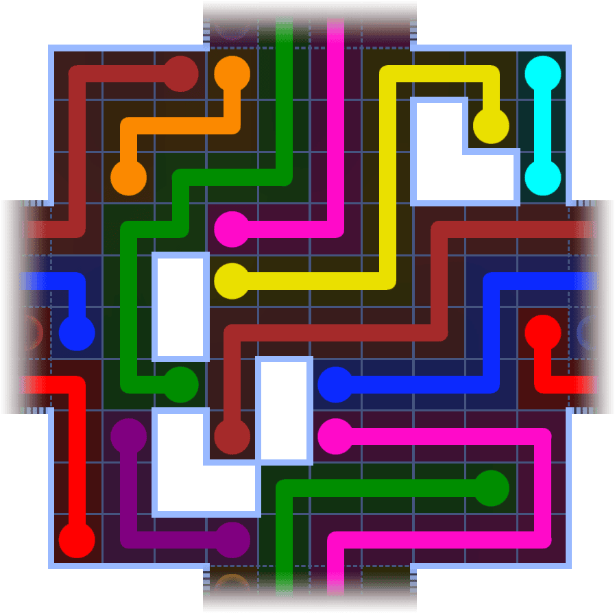 Flow Free Warps 3870 Solution