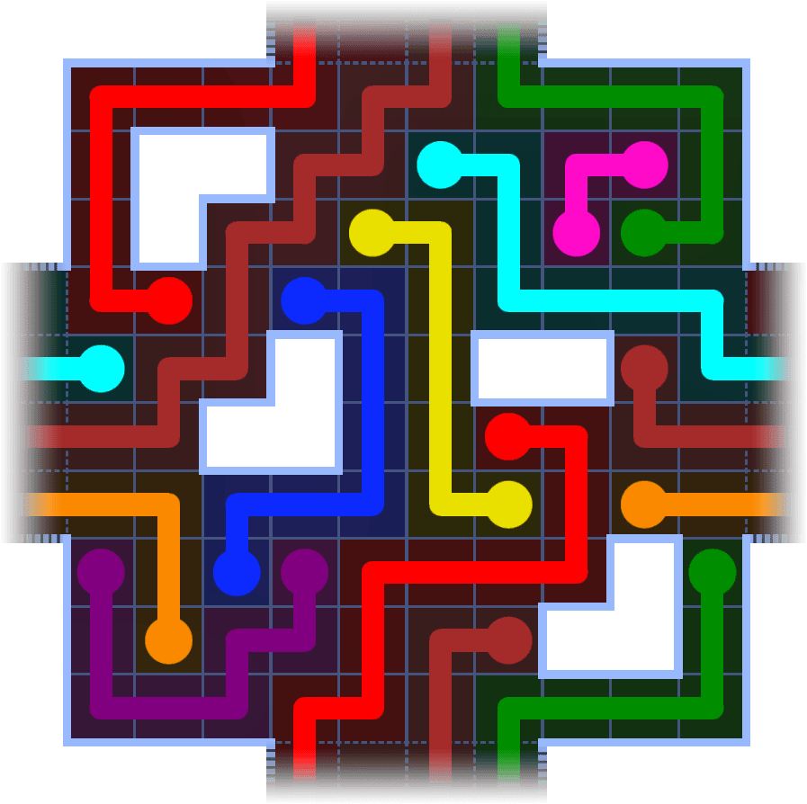 Flow Free Warps 3844 Solution