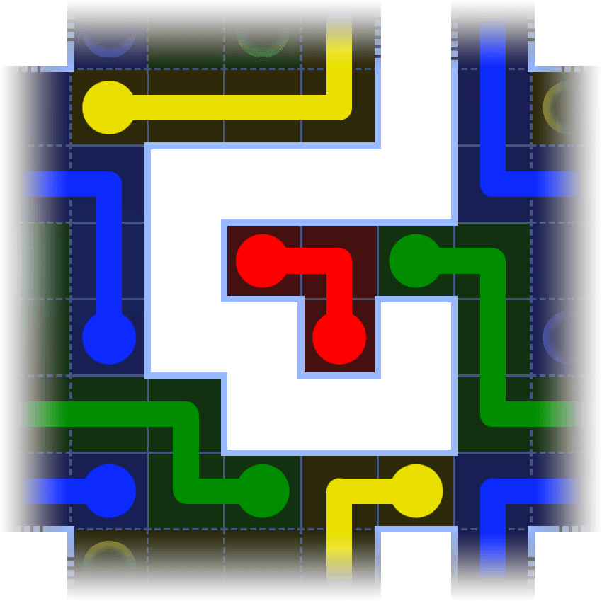 Flow Free Warps 3454 Solution