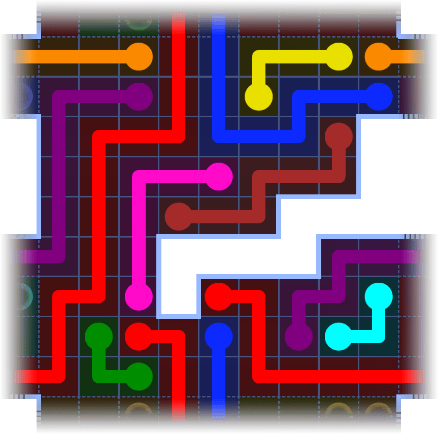 Flow Free Warps 3550 Solution