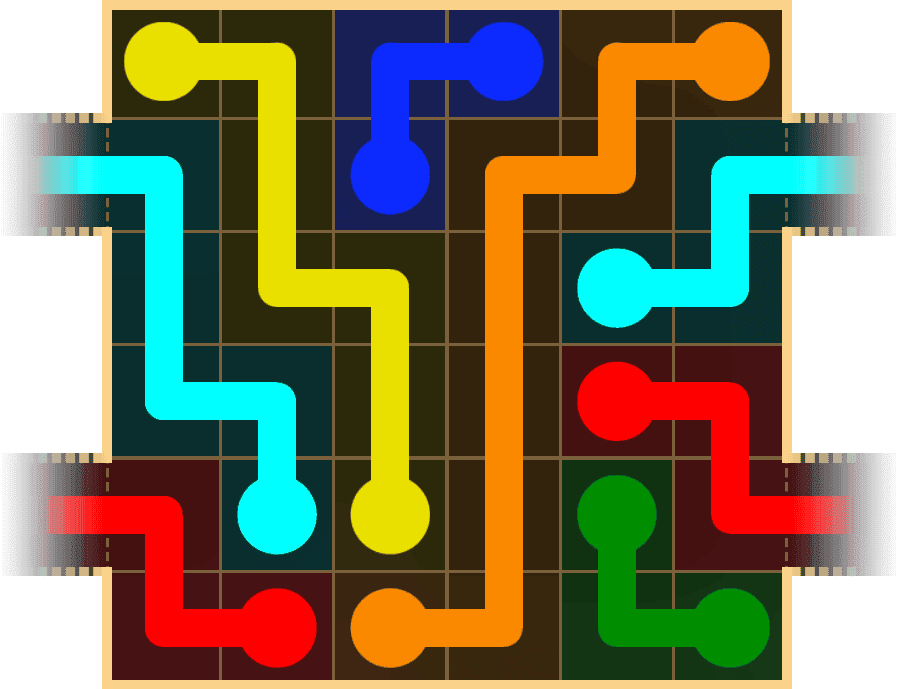 Flow Free Warps 1516 Solution