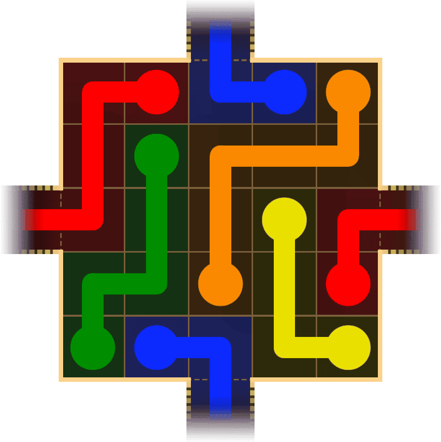 Flow Free Warps 1517 Solution