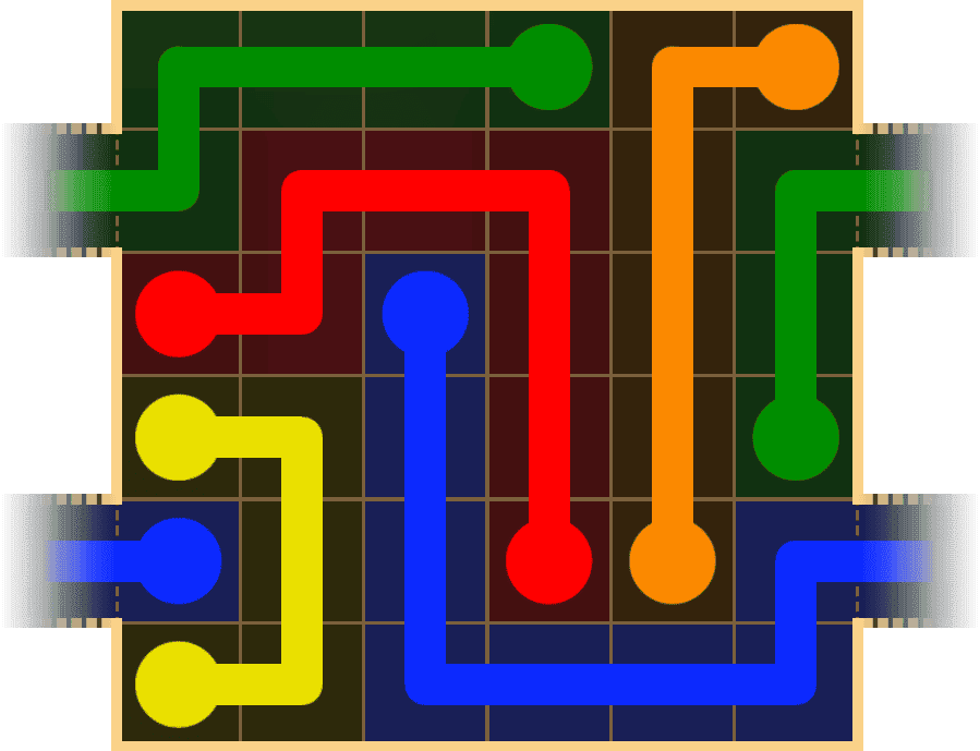 Flow Free Warps 1518 Solution