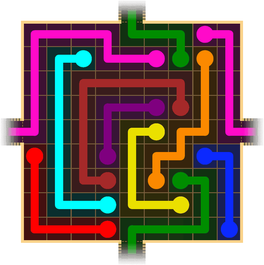 Flow Free Warps 1521 Solution