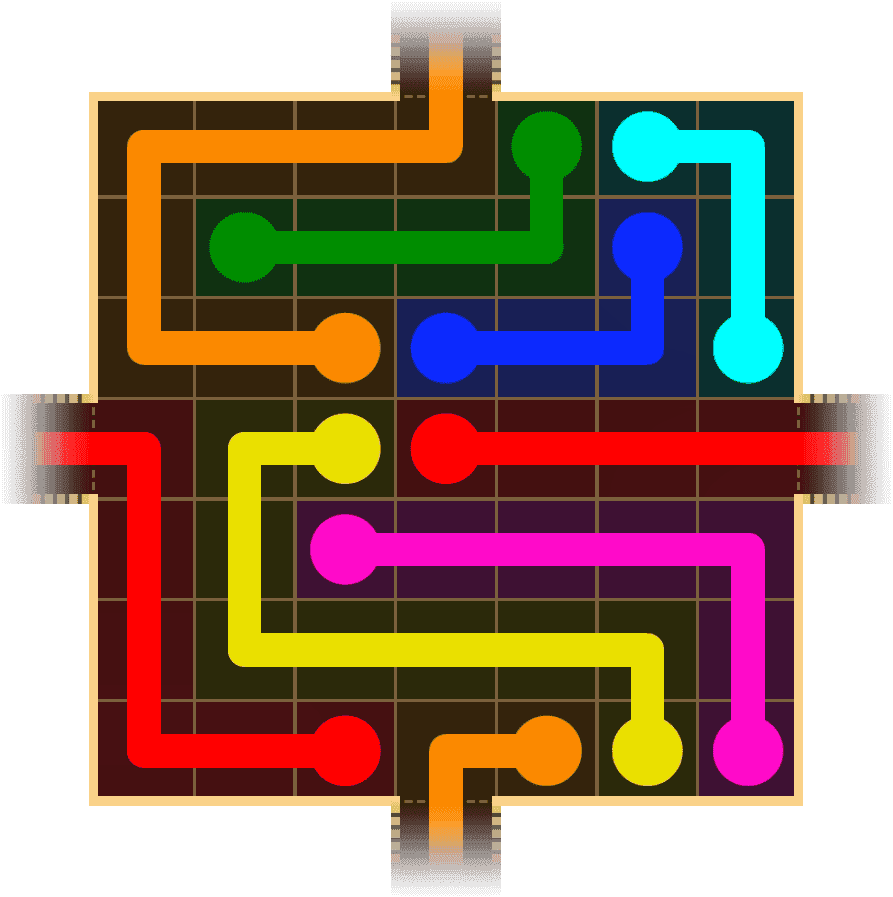 Flow Free Warps 1523 Solution