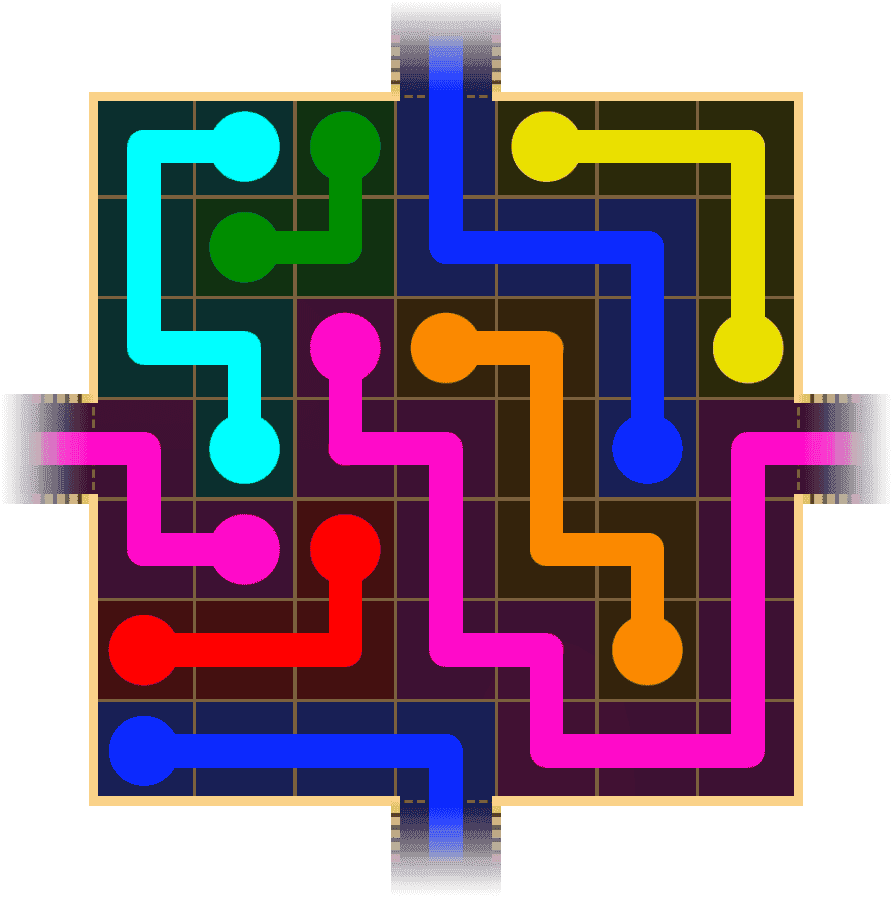 Flow Free Warps 1527 Solution
