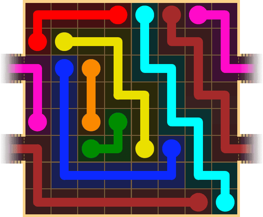 Flow Free Warps 1528 Solution