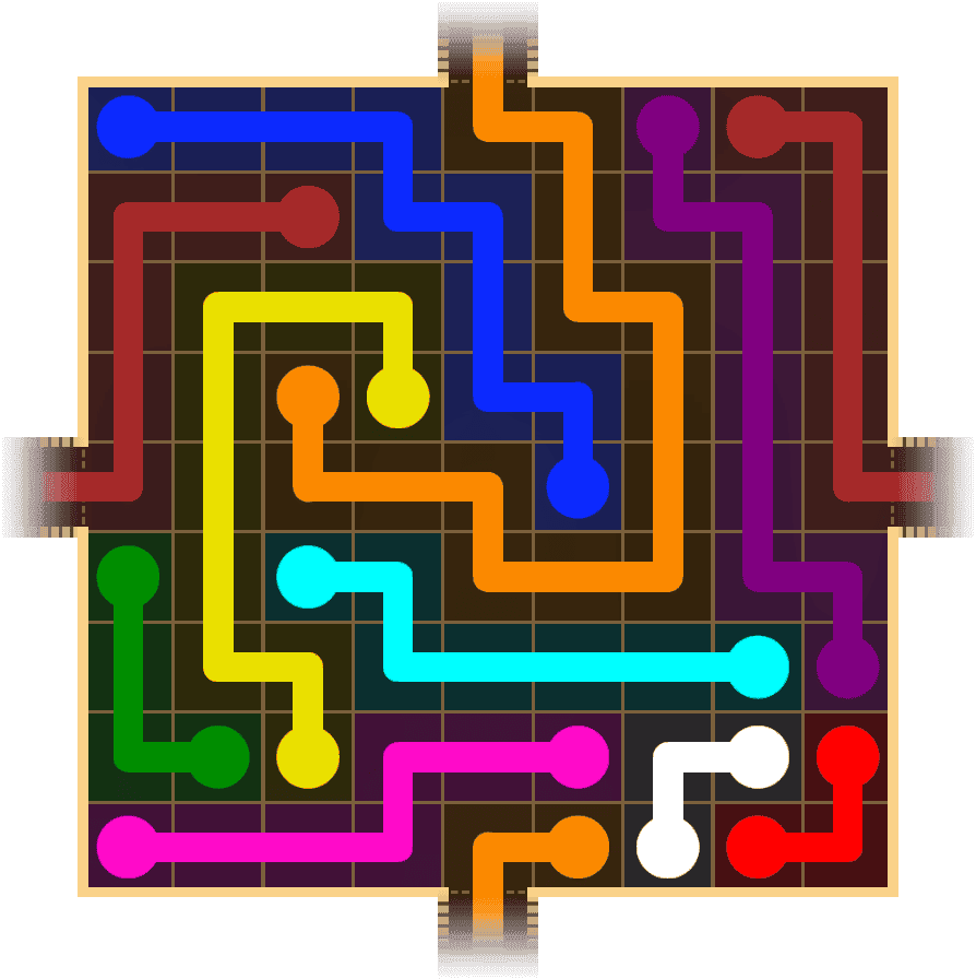 Flow Free Warps 1505 Solution