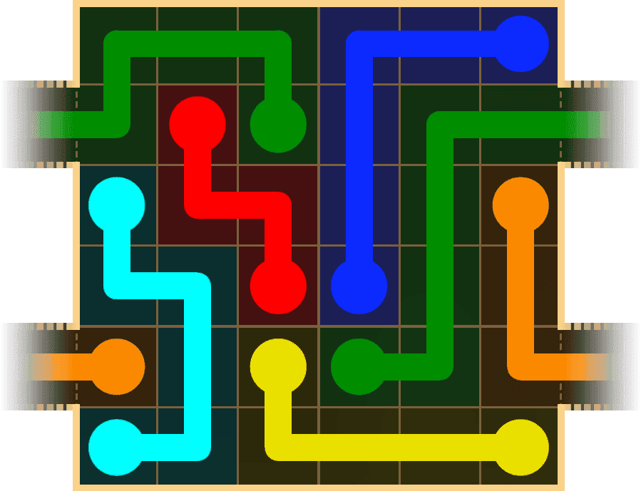 Flow Free Warps 1628 Solution