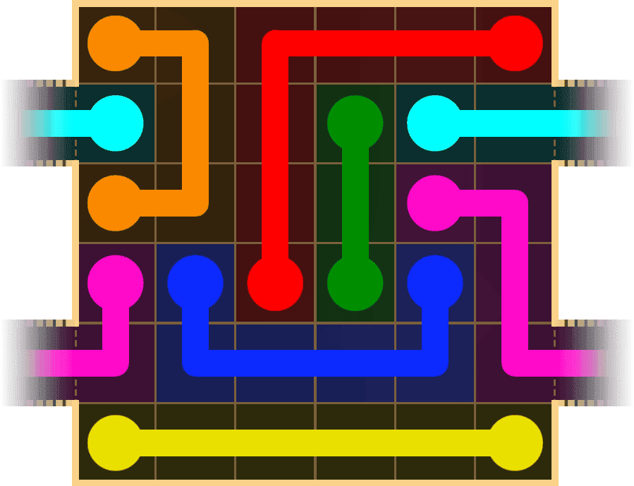 Flow Free Warps 1630 Solution