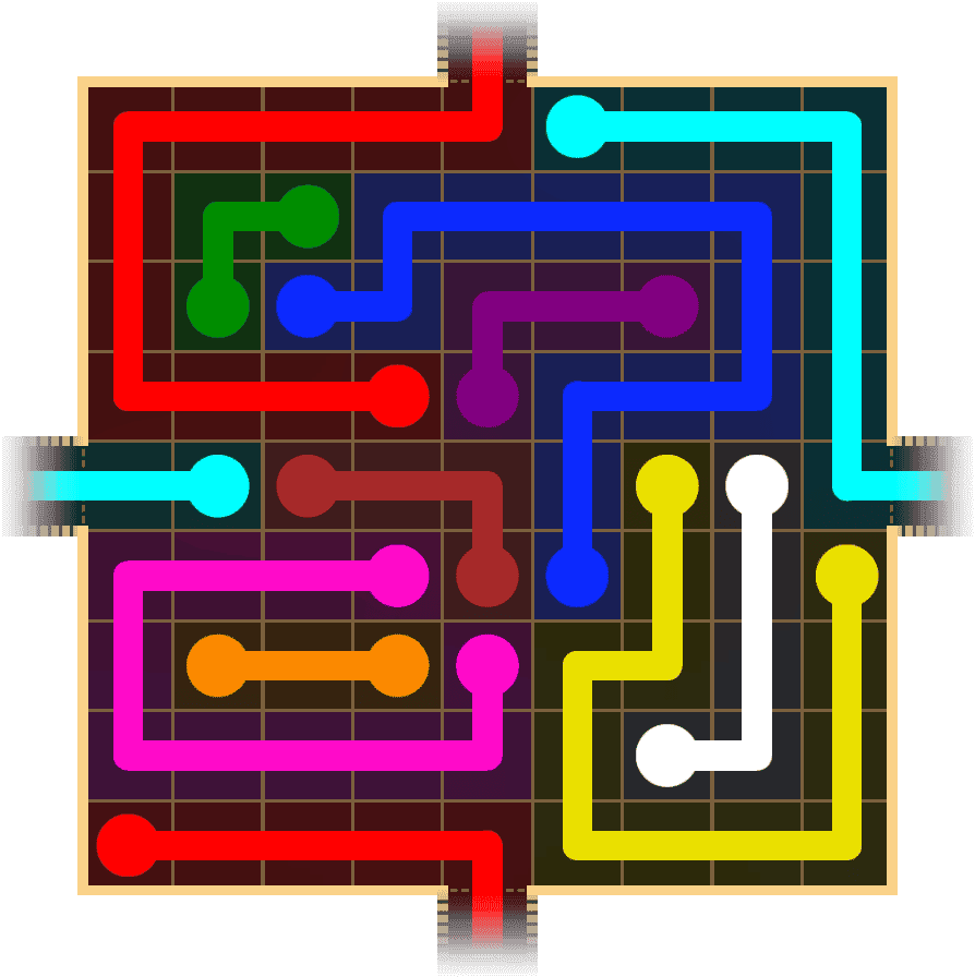 Flow Free Warps 1633 Solution