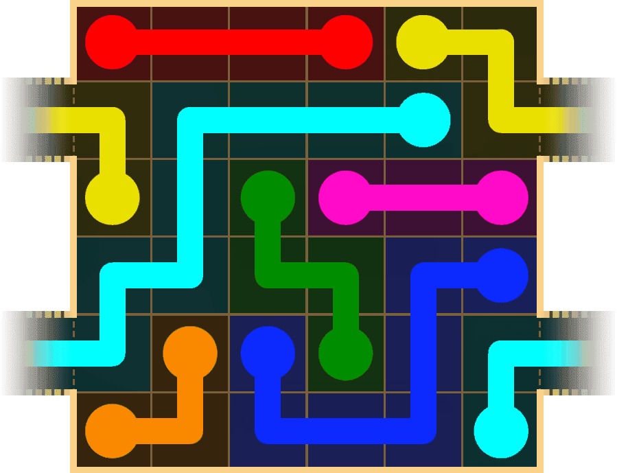 Flow Free Warps 1636 Solution