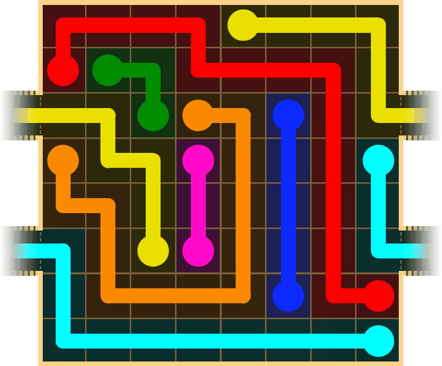 Flow Free Warps 1640 Solution