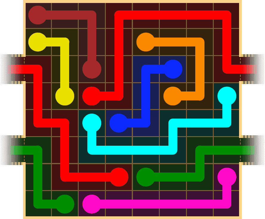 Flow Free Warps 1642 Solution