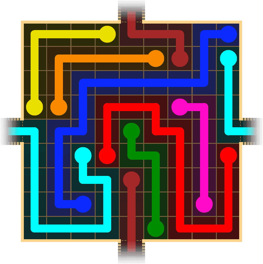 Flow Free Warps 1545 Solution