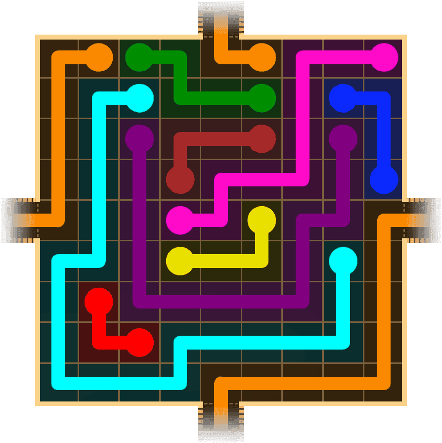 Flow Free Warps 1569 Solution