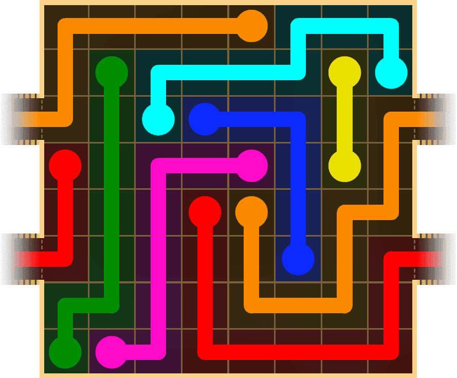 Flow Free Warps 1586 Solution