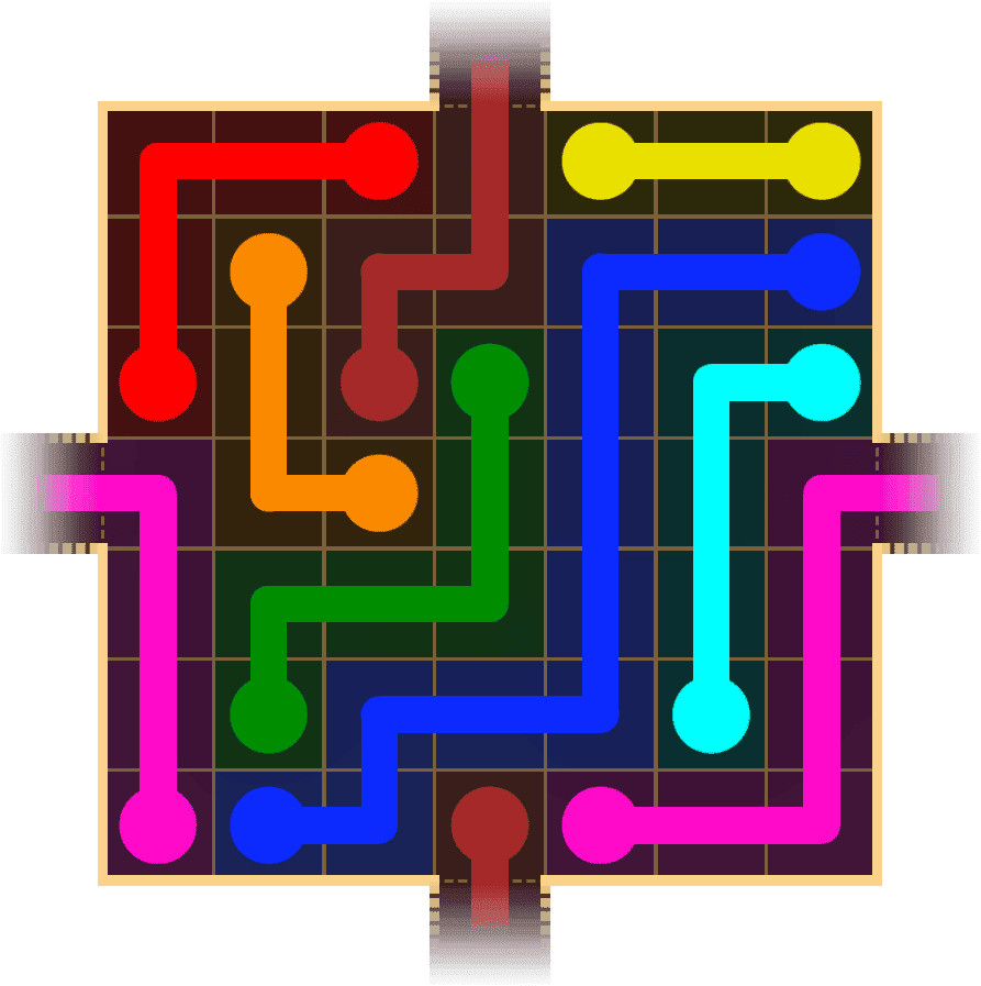 Flow Free Warps 1603 Solution