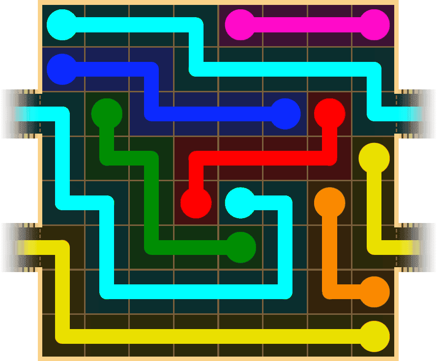 Flow Free Warps 1610 Solution