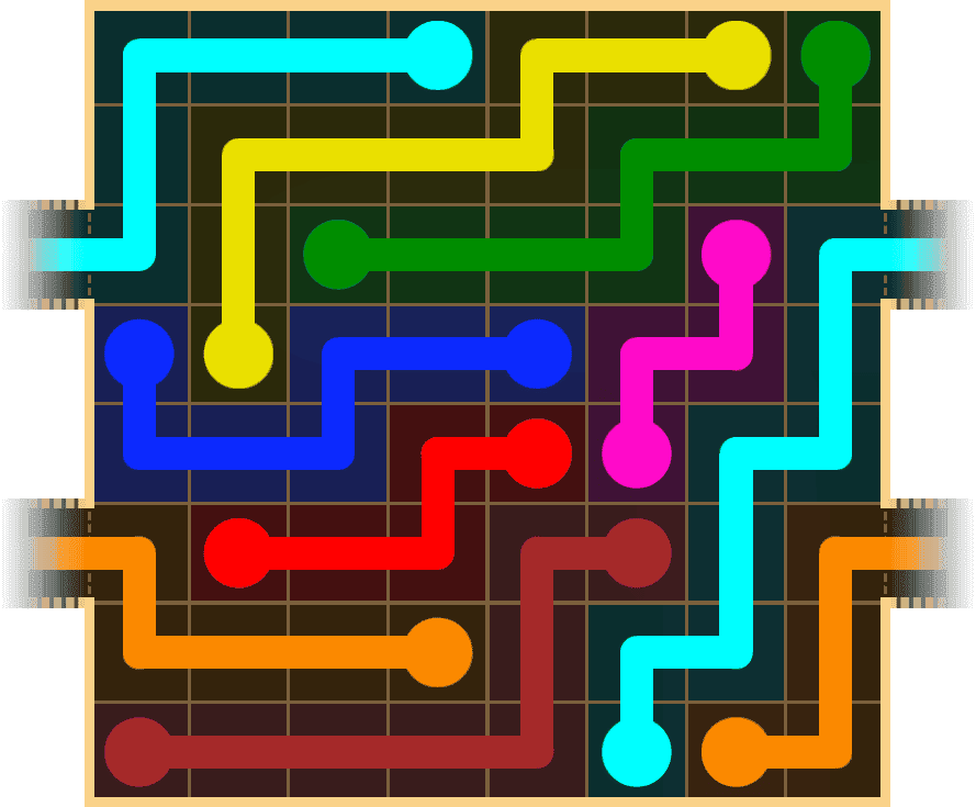 Flow Free Warps 1616 Solution