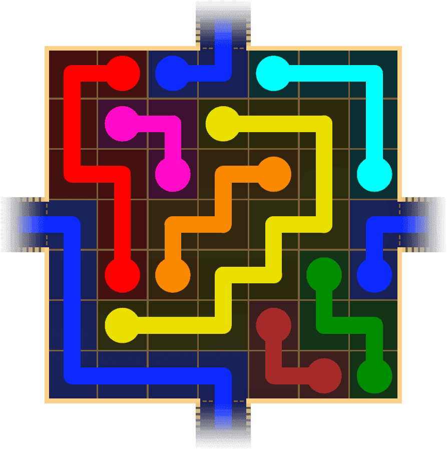 Flow Free Warps 1595 Solution