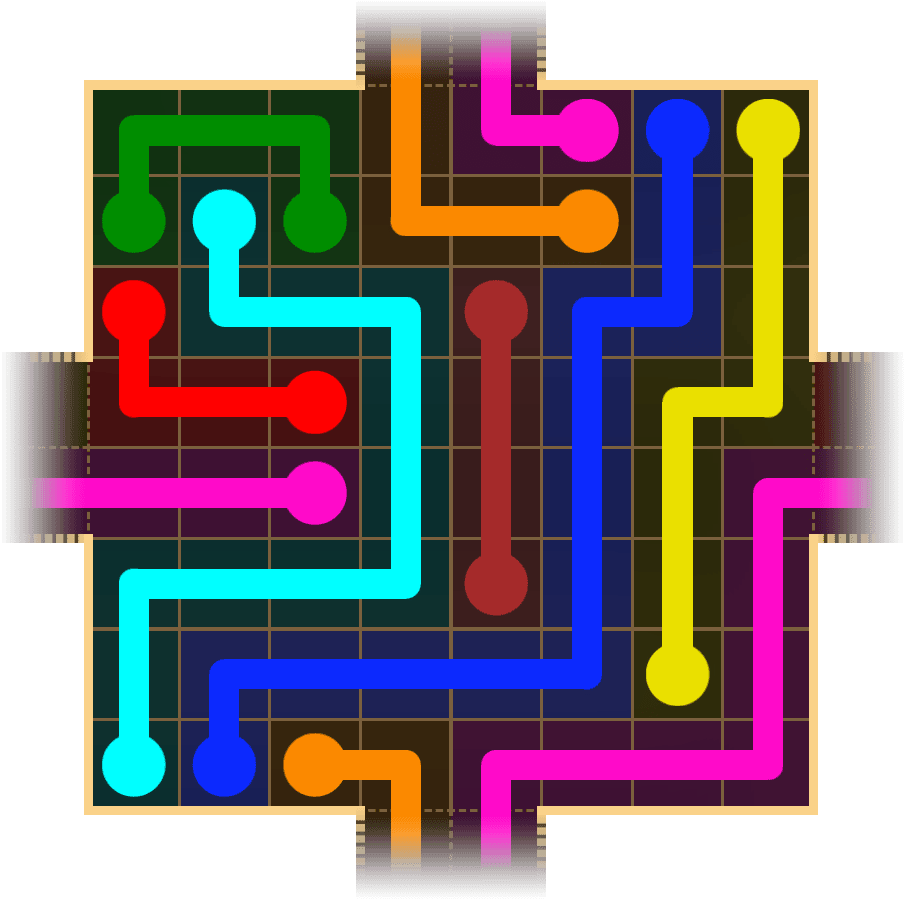 Flow Free Warps 1664 Solution