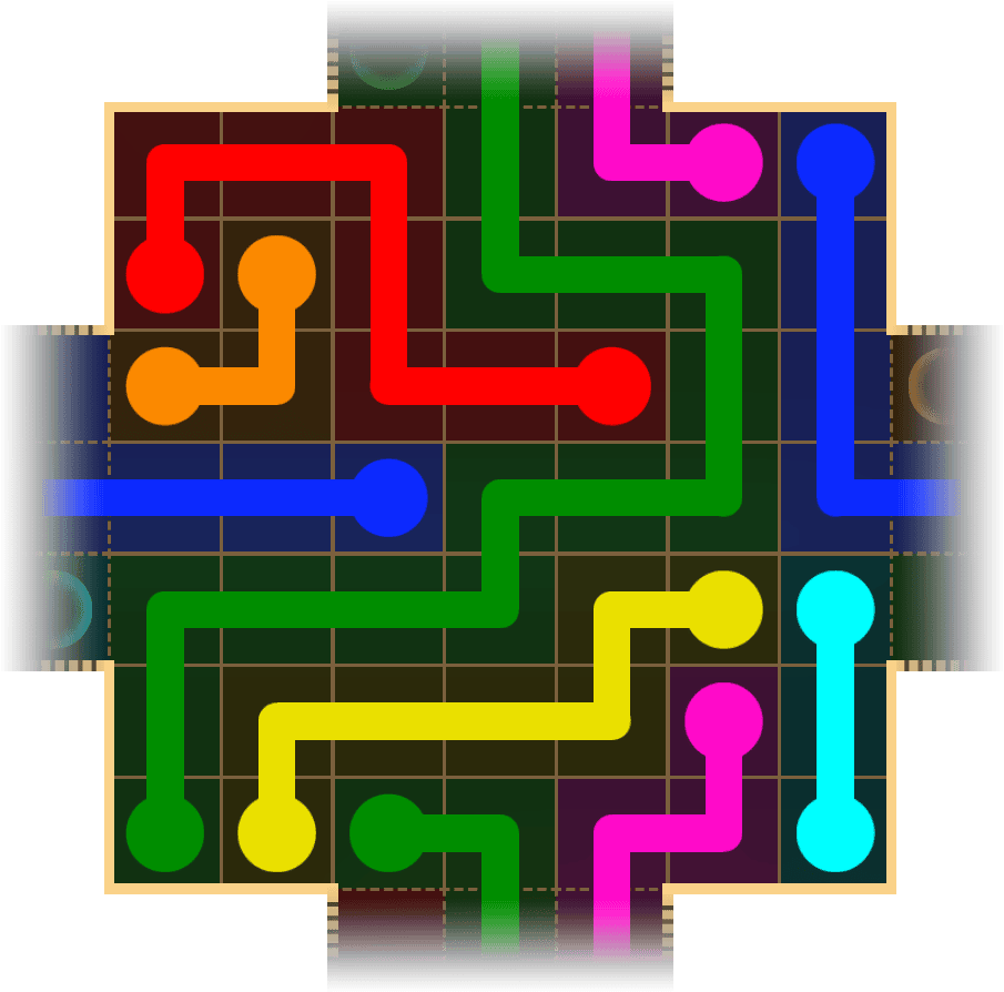 Flow Free Warps 1665 Solution