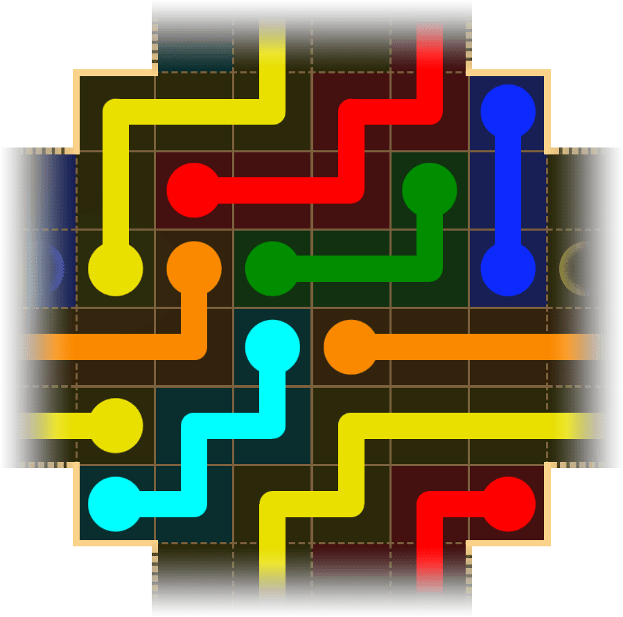 Flow Free Warps 1668 Solution