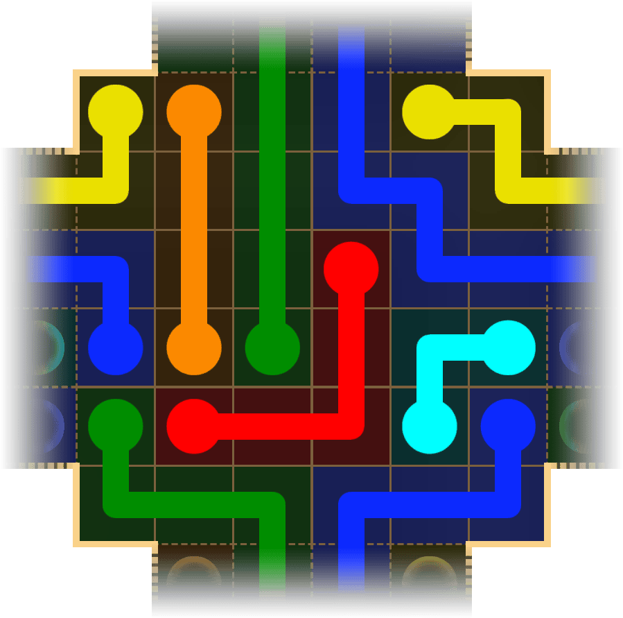 Flow Free Warps 1676 Solution