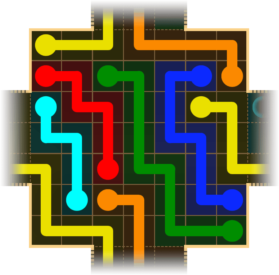 Flow Free Warps 1653 Solution
