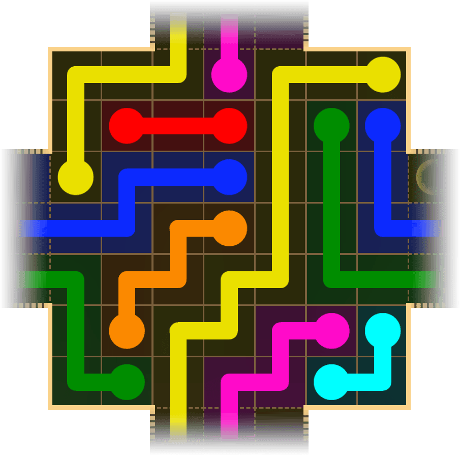 Flow Free Warps 1657 Solution