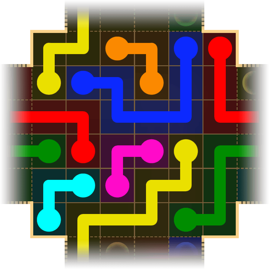 Flow Free Warps 1786 Solution