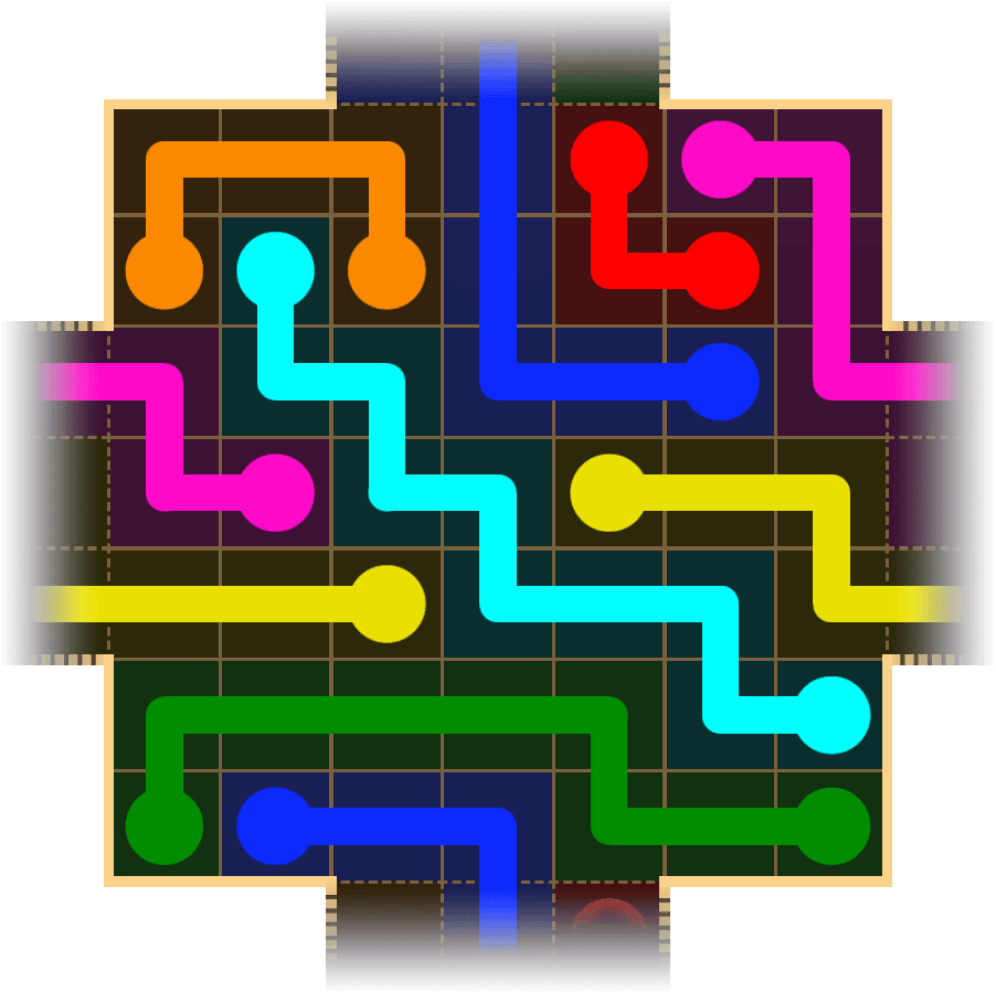 Flow Free Warps 1685 Solution