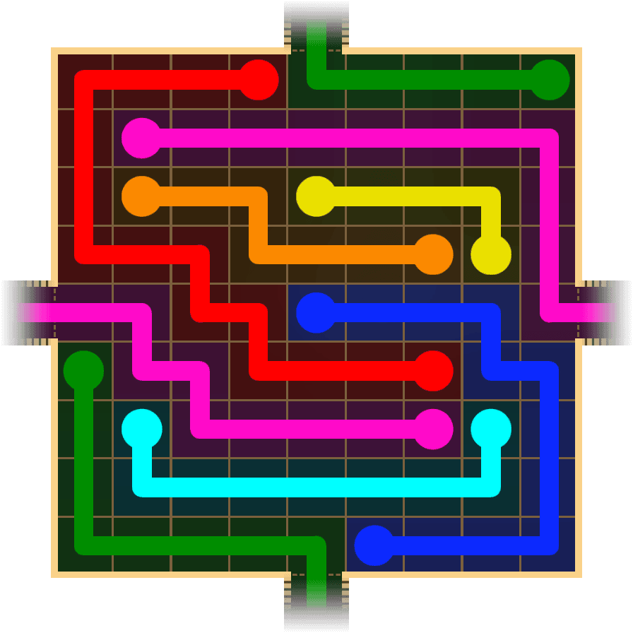 Flow Free Warps 1687 Solution