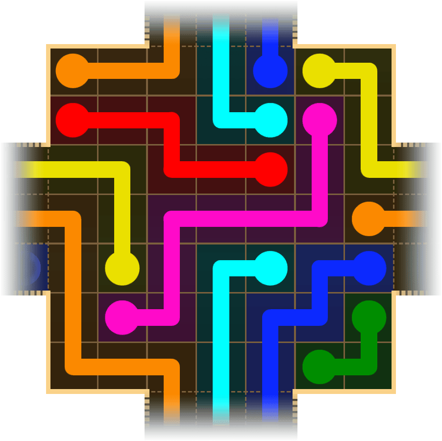 Flow Free Warps 1709 Solution