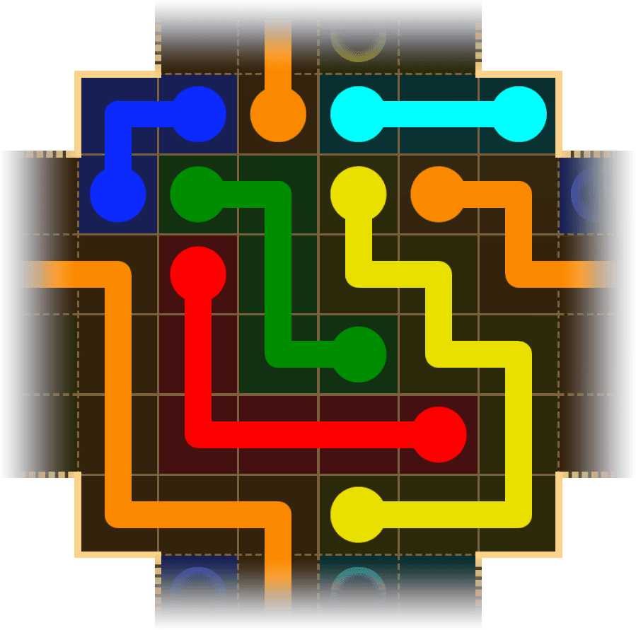 Flow Free Warps 1716 Solution