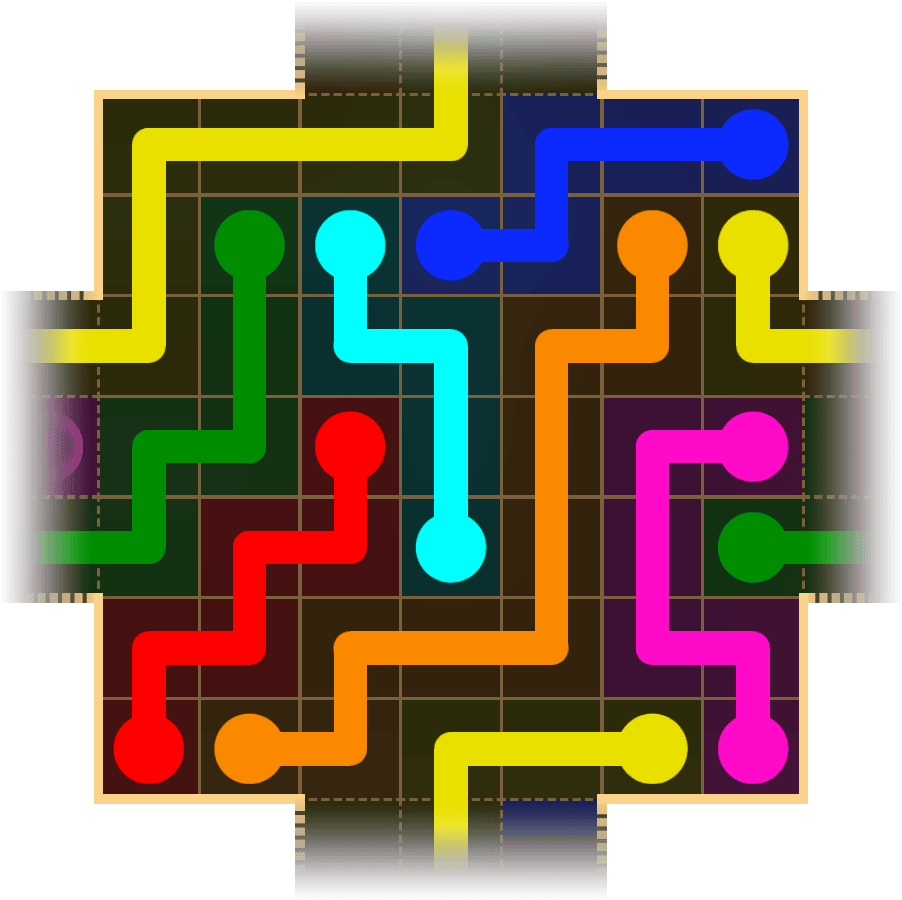 Flow Free Warps 1717 Solution