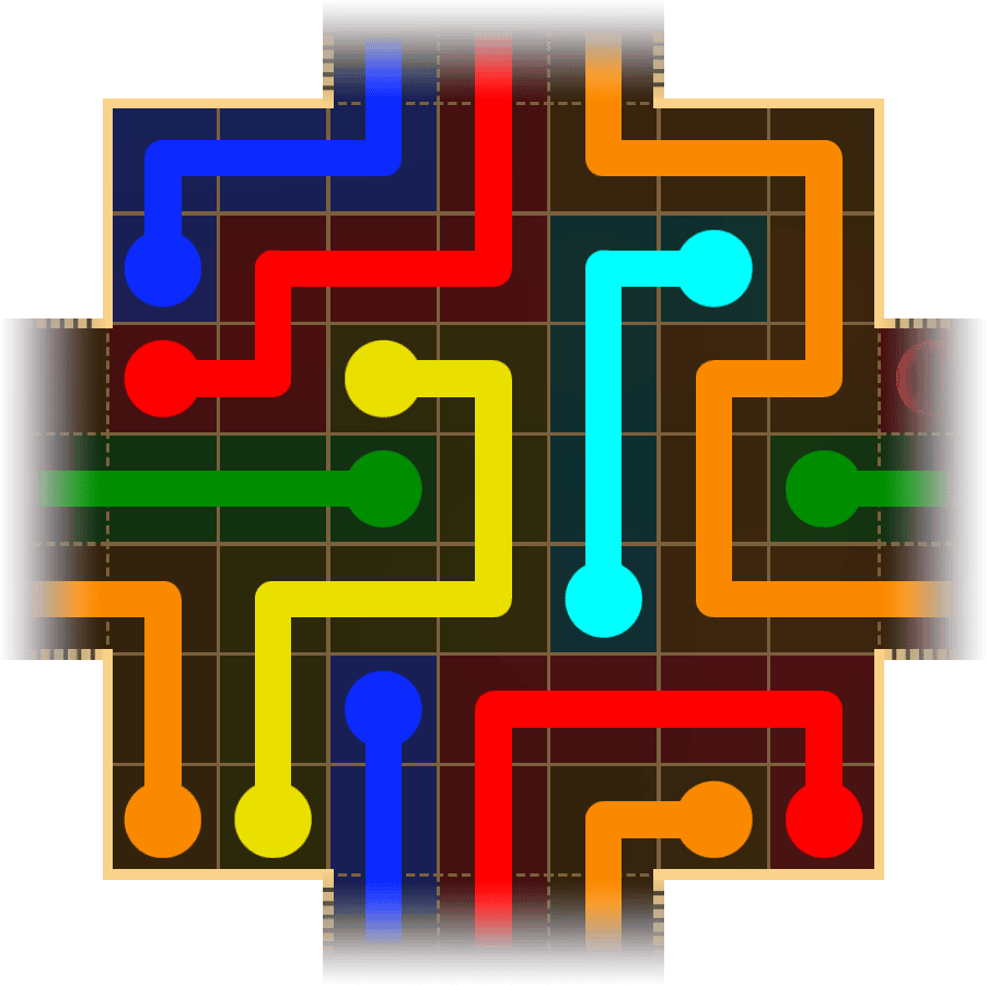 Flow Free Warps 1725 Solution