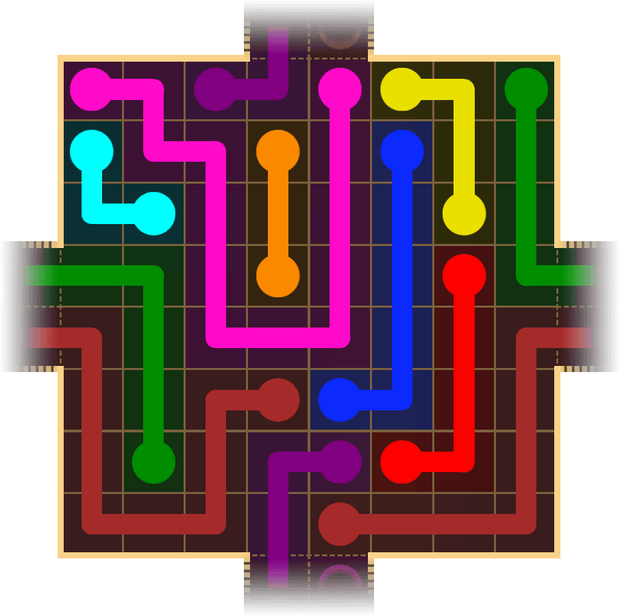 Flow Free Warps 1728 Solution