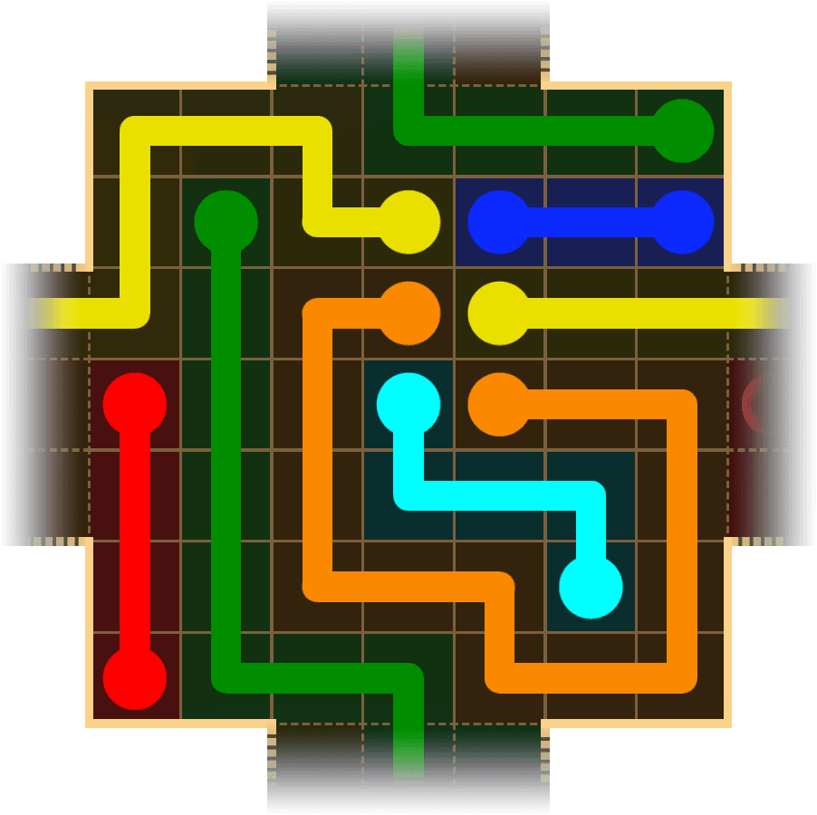 Flow Free Warps 1733 Solution