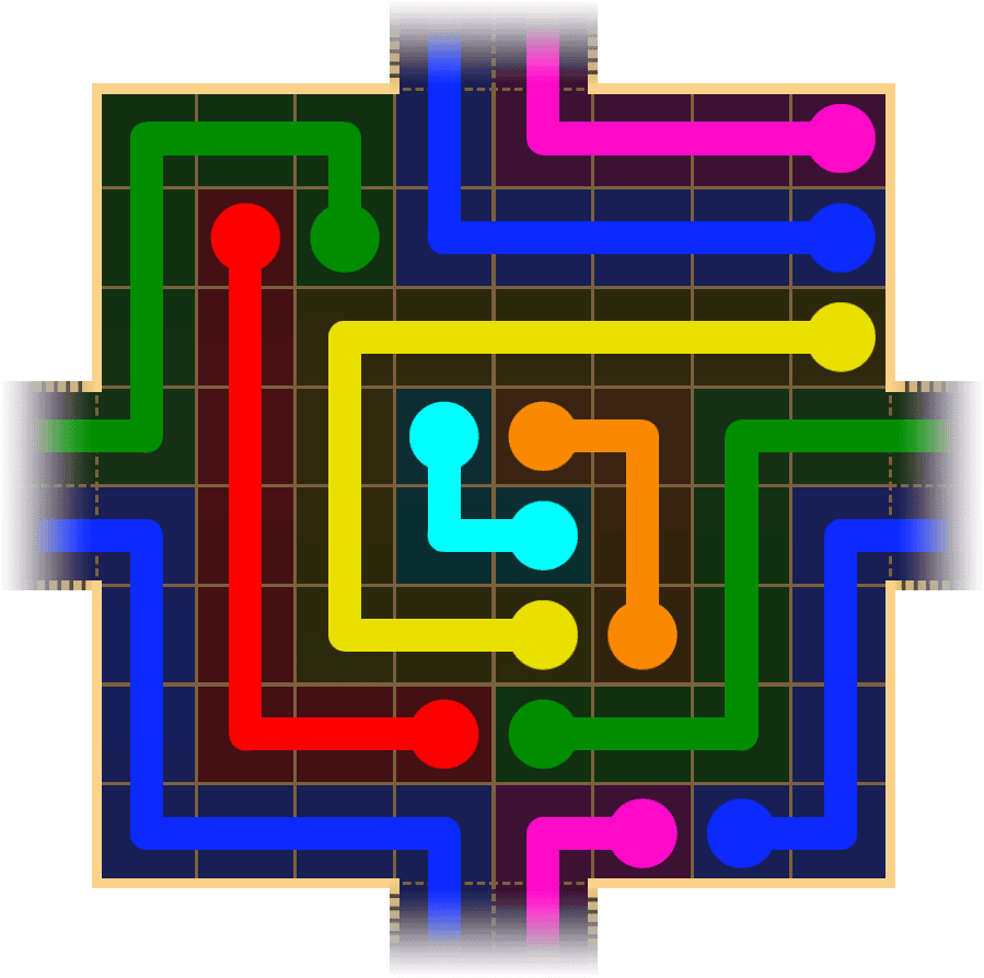 Flow Free Warps 1734 Solution