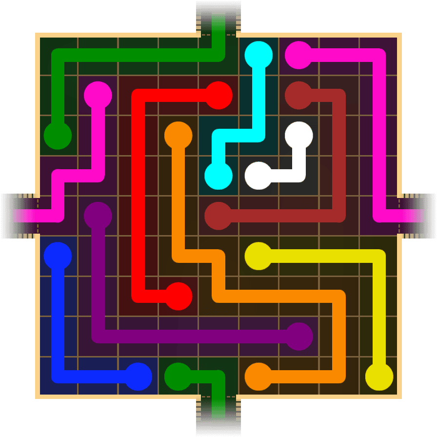 Flow Free Warps 1735 Solution