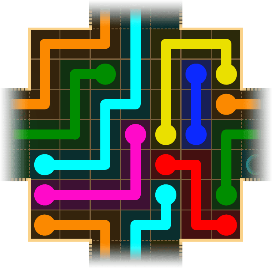 Flow Free Warps 1737 Solution