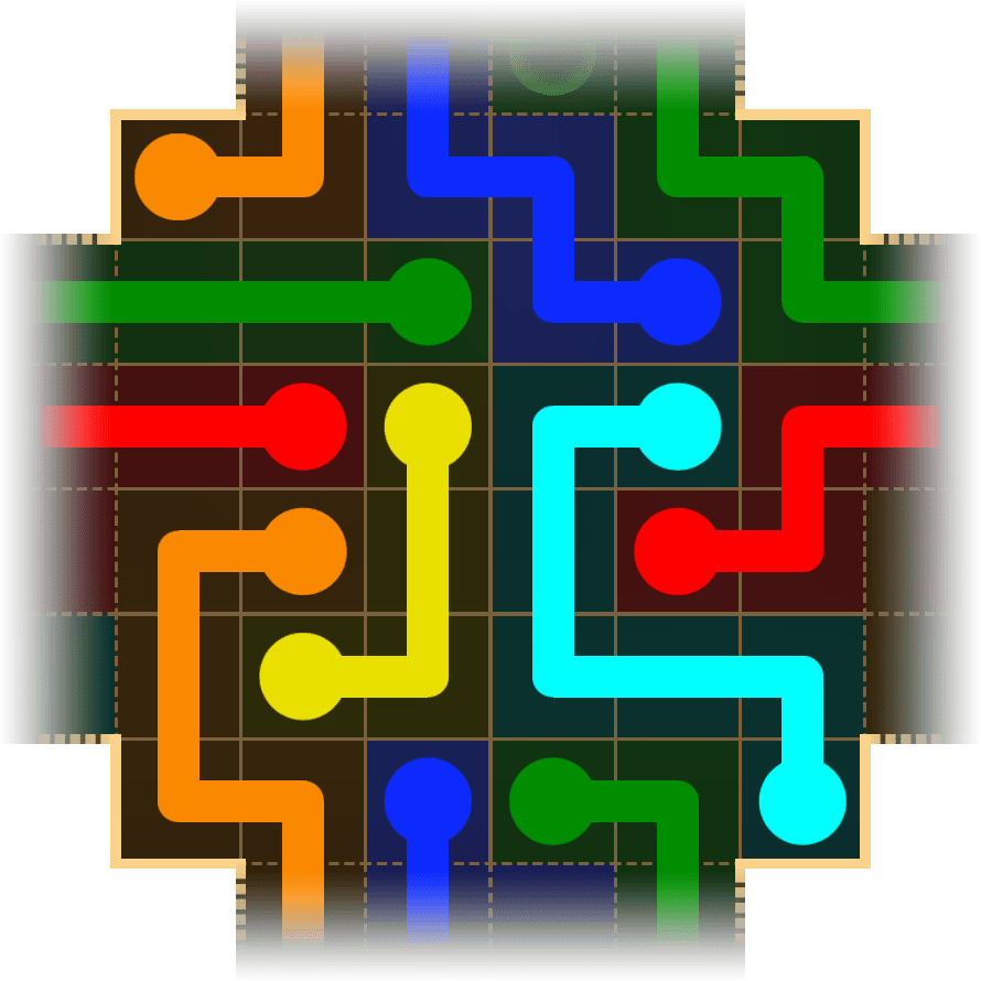 Flow Free Warps 1738 Solution