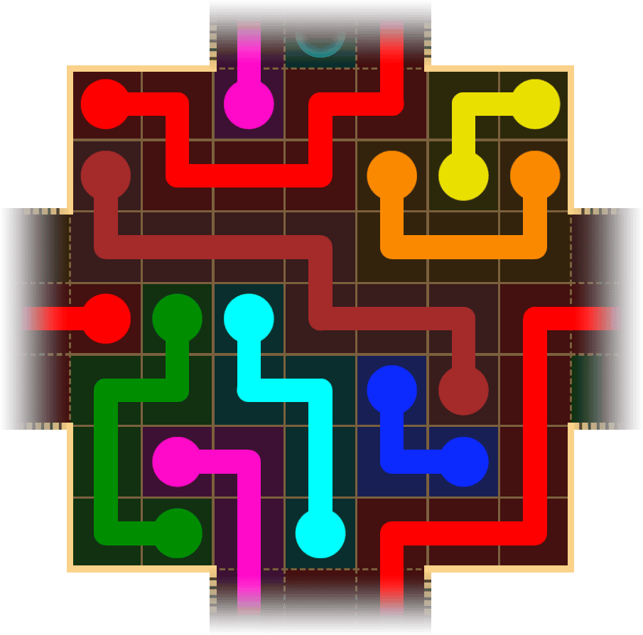 Flow Free Warps 1753 Solution