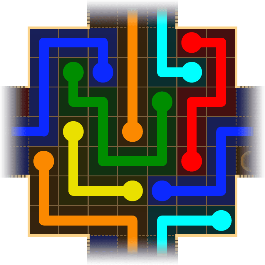 Flow Free Warps 1757 Solution