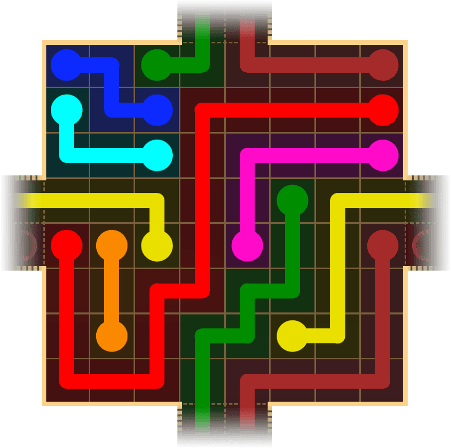 Flow Free Warps 1768 Solution