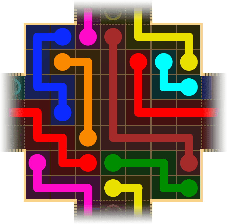 Flow Free Warps 1745 Solution