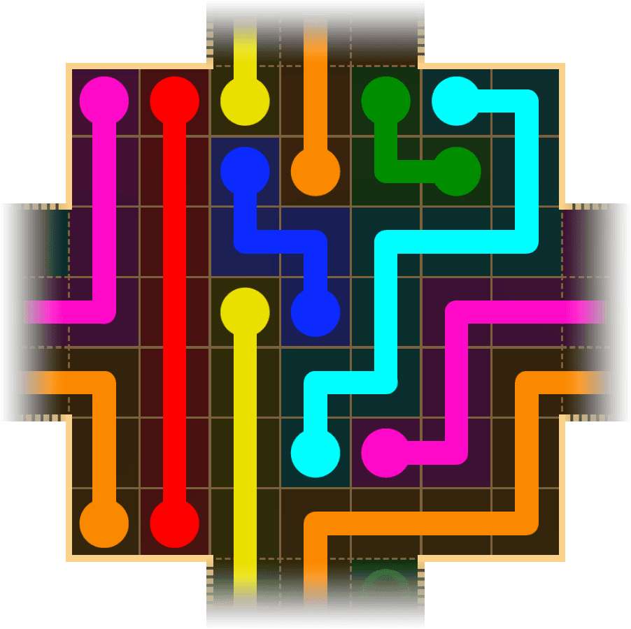 Flow Free Warps 1749 Solution