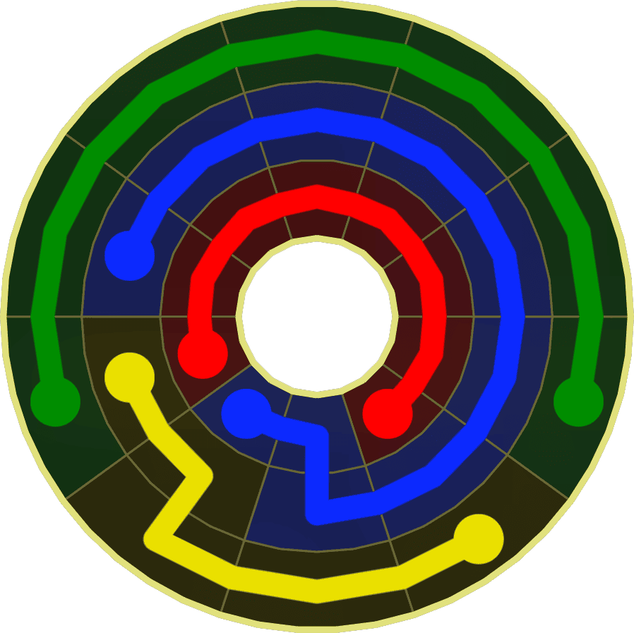 Flow Free Warps 1811 Solution